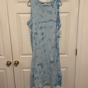 Brand new tie dye sleeveless maxi dress